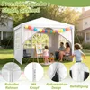 QEENTOE, gazebo da giardino 3x6 metri, bianco, tenda in Anteprima dell’immagine prodotto 3