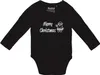 Huuraa Baby Body Merry Christmas Weihnachtsmann 62 Black  Produktbild-Vorschau 1