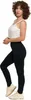 MORAJ Damen Rippen-Leggings Schwarz Blickdicht Hohe Taille Produktbild-Vorschau 7