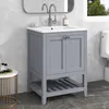 okwish Badezimmerschränke Badmöbel Einzel Waschtisch mit Produktbild-Vorschau 1