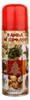 A spray paint can with a collage of Christmas-themed images on its label. Produktbild-Vorschau