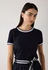 MORE & MORE Contrast Shirt marine 44 Produktbild-Vorschau 3