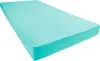 A single aqua-colored fitted sheet is shown lying flat on a white background. Produktbild-Vorschau