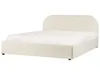 BELIANI Polsterbett Hellbeige Bouclé Bettrahmen mit Produktbild-Vorschau 5