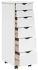 vidaXL Rollschrank 34 x 39 x 93,5 cm Massivholz Kiefer Weiß Produktbild-Vorschau 4