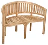 Gartenbank Bananenbank AMBON 2-Sitzer aus Teak Podgląd zdjęcia produktu