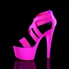 ADORE-769UV Damen Sandale von Pleaser, Neon Hotpink EU 37, Produktbild-Vorschau 3