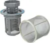 Two parts of a dishwasher filter assembly are shown against a white background. Produktbild-Vorschau