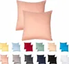 Jersey Kissenbezug 2er Set 50x50 cm 100% Baumwolle Rosa Produktbild-Vorschau 1