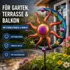 Buntes Windrad Sonne Mond und Sterne Garten Metall Produktbild-Vorschau 12