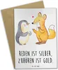 Mr. & Mrs. Panda Beileidskarte Konflikte friedlich lösen - Produktbild-Vorschau 1