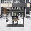 A grill pavilion with a rotisserie grill set up on an outdoor patio. Voir les images du produit