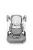 A gray baby high chair is shown against a white background. Produktbild-Vorschau