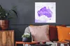 MuchoWow® Poster Karte - Australien - Aquarell 50x50 cm - Produktbild-Vorschau 2