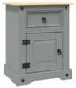 vidaXL Nočný stolík v mexickom štýle  Pine Grey 53x39x67 cm Náhľad obrázku produktu 8