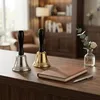 Relaxdays Tischglocke Silber 4er Set 12,5 cm, Metall Produktbild-Vorschau 5