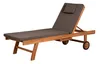 Teakholz-Lounger Woodie mit Rädern - uni grey Produktbild-Vorschau 2