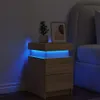 Nachttisch mit LED-Leuchten Sonoma-Eiche 35x39x55 cm Produktbild-Vorschau 4