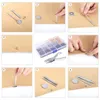300 sad kožených nýtů Double Cap Rivet Tubular Metal Studs Náhled obrázku produktu 7