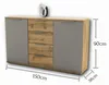 Sideboard >Constantin< in Wildeiche / Basaltgrau - Náhľad obrázku produktu 8