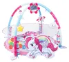 Baby-Spielmatte 3-in-1 Bällebad Einhorn Rosa Produktbild-Vorschau 2