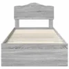 vidaXL Bettrahmen Graues Sonoma 100 x 200 cm Holzwerkstoff Produktbild-Vorschau 7