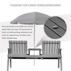 Gartenbank mit Tisch 3-in-1 Sitzgruppe, Holzbank mit Produktbild-Vorschau 7