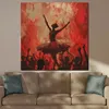 Abstrakt Ballerina Leinwandbild Wandbild Kunstdruck XL Produktbild-Vorschau 2