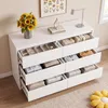 Kommode BEALIFE 100x35x75 cm mit 6 Schubladen | Aus MDF mit Produktbild-Vorschau 7