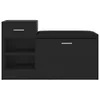 vidaXL Schuhbank Schwarz 94,5x31x57 cm Holzwerkstoff Produktbild-Vorschau 3