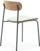 CALICOSY - Lot de 2 chaises en tissu avec pieds en métal Voir les images du produit 6