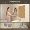 Miroir de salle de bain asymétrique AFIELINA avec éclairage Voir les images du produit 14