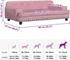 vidaXL Pelech pre psov Pink 90x53x30 cm Velvet Náhľad obrázku produktu 7