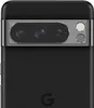 A close-up view of the rear camera module and the Google logo on the back of a black smartphone. Produktbild-Vorschau