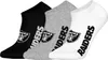 NFL Uni Sneaker Socken - Las Vegas Raiders 3er Pack 43-46 Produktbild-Vorschau 2
