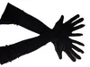 Lange schwarze Glanzhandschuhe für Damen Produktbild-Vorschau 2