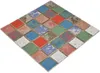 buntes Keramikmosaik Vintage Retro used look Mosaikfliese Produktbild-Vorschau 5