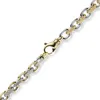 6mm Kette Collier Ankerkette 585 Gold Gelbgold & Weißgold Produktbild-Vorschau 2