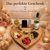 Herz Couchbar in Eiche handgefertigt mit 4 Glasschalen - Produktbild-Vorschau 6