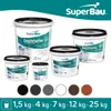 Superbau Dachfarbe Grau 12kg, SET MIT TIEFGRUND 1L, Produktbild-Vorschau 12