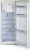 An open refrigerator with interior dimensions marked by red lines and text. Produktbild-Vorschau