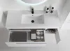 Badmöbel Set 120cm 5-tlg LED  Weiß Hochglanz Produktbild-Vorschau 9