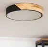 LED Deckenleuchte 18W Rund Holz und Aluminium Ø320 mm CCT Produktbild-Vorschau 5