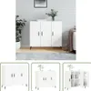 The Living Store Sideboard Weiß 90x34x80 cm Holzwerkstoff Produktbild-Vorschau 10