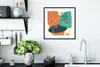 MuchoWow® Gerahmtes Poster Sommer - Formen - Pastell 40x40 Produktbild-Vorschau 4