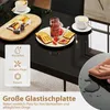 COSTWAY jídelní stůl skleněný, kuchyňský stůl pro 4 osoby, Náhled obrázku produktu 4