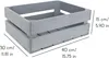 Creative Deco Holzkiste Grau | 40 x 30 x 15 cm | Deko Kiste Produktbild-Vorschau 3