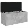 vidaXL Banc avec espace de rangement gris béton 102x42x45 Voir les images du produit 4