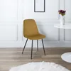 Lot de 4 Chaises - HOME DECO FACTORY - Gulia - Velours - Voir les images du produit 7