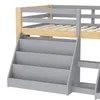 Letto a castello per bambini Fliek 90x200 cm con 2 ripiani, Anteprima dell’immagine prodotto 8